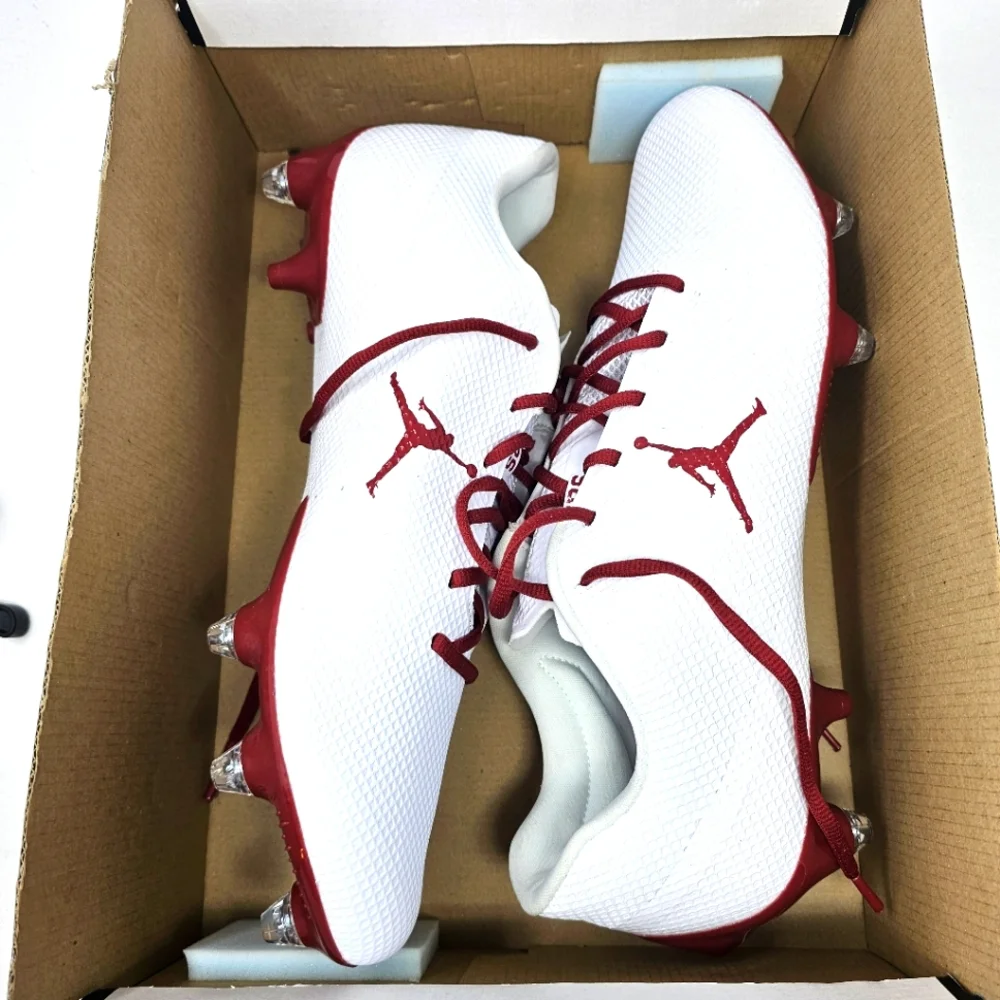 New Jordan Vapor Edge Speed 360 DT SMU PE Oklahoma Sooners DH3361-104 Size 14.5.